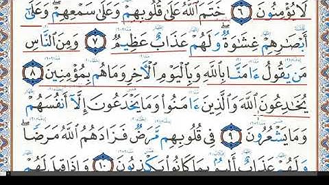 كيف تقرأ سورة البقرة مع شرح أحكام التجويد  6-10💚 احمد البربرى