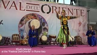 Khukh Mongol - Folk Dance and Princess - Festival Dell&#39;Oriente 25 aprile 2022 Roma Italy