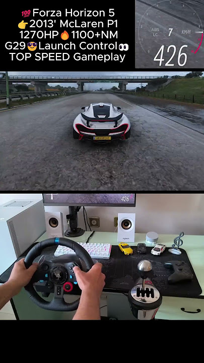 💯Forza Horizon 5👉2013 McLaren P1🔥1270HP😎G29 GAMEPLAY🔥0-440 KMH👀TOP SPEED #shorts #gaming #mclaren