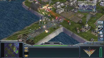 USA Laser vs 5 USA Laser - Command & Conquer Generals Zero Hour - 1 vs 5 HARD Gameplay