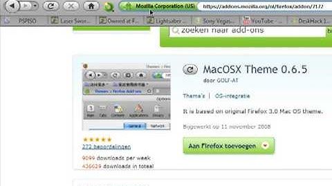 Mac Theme on Vista Tutorial: Part 6 Firefox Mac style
