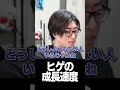 ヒゲの成長速度を甘く見てはいけない【雑談】