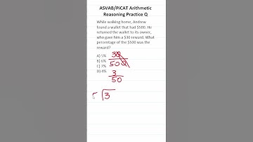 ASVAB/PiCAT Arithmetic Reasoning Practice Test Q: #percentage #acetheasvab with #grammarhero