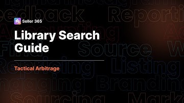 Tactical Arbitrage 1.0 - Library Search Guide