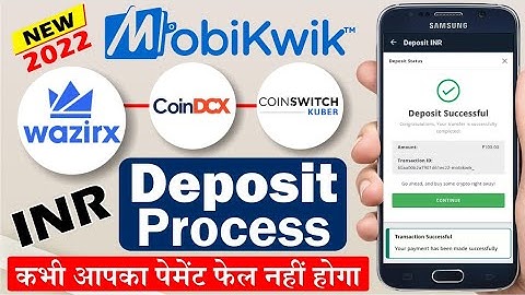Wazirx, Coindcx, Coinswitch Kuber Me Deposit Kaise Kare | Wazirx Mobikwik Deposit Problem | Mobikwik