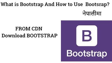 1 What is Bootstrap ? | how to use bootstrap | how to use bootstrap in html and css | Bootstrap
