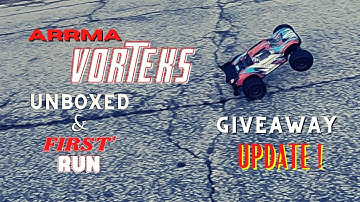ARRMA VORTEKS UNBOXED AND FIRST RUN ! !