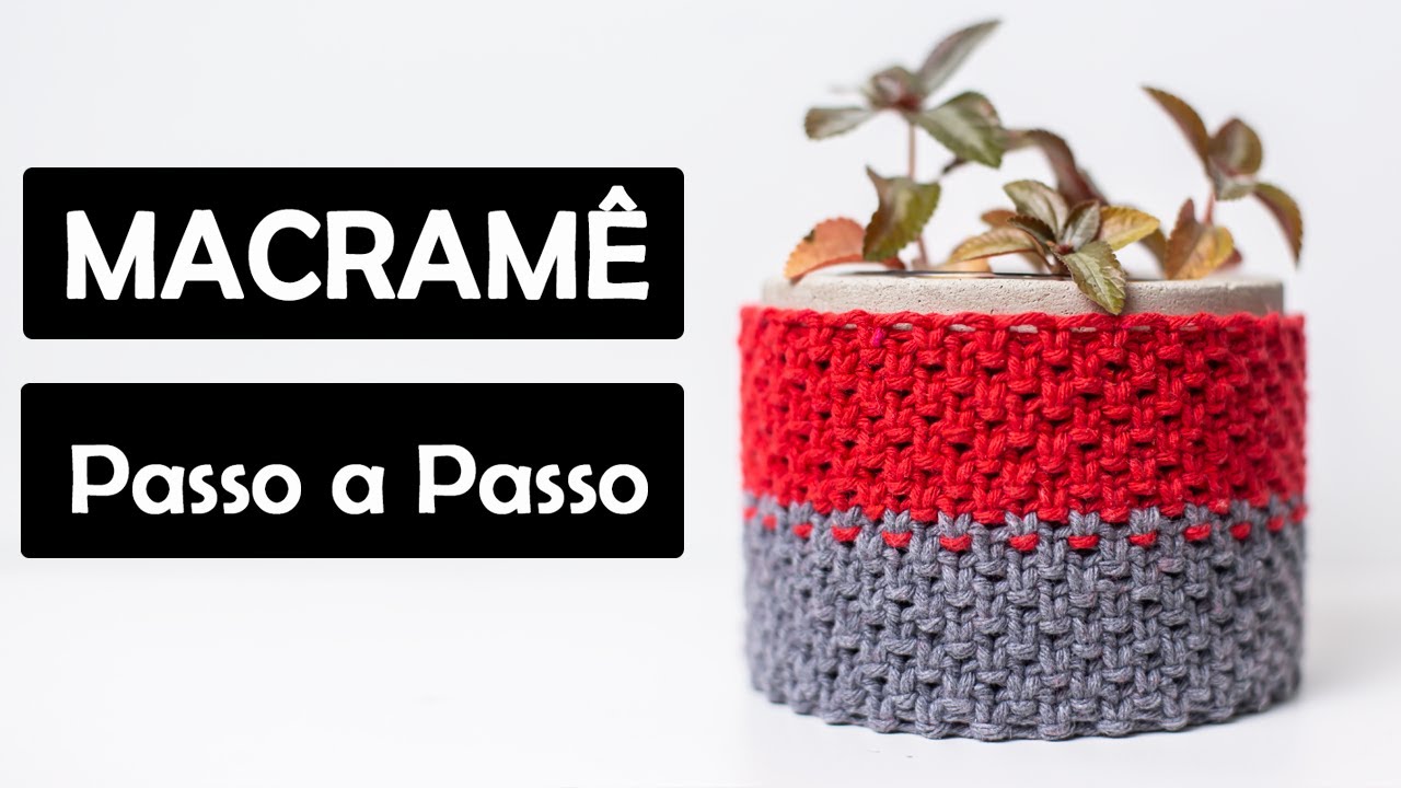 MACRAMÊ PASSO A PASSO | CAPA PARA VASOS | TUTORIAL DE MACRAMÊ |#macrame #macrameparainiciantes