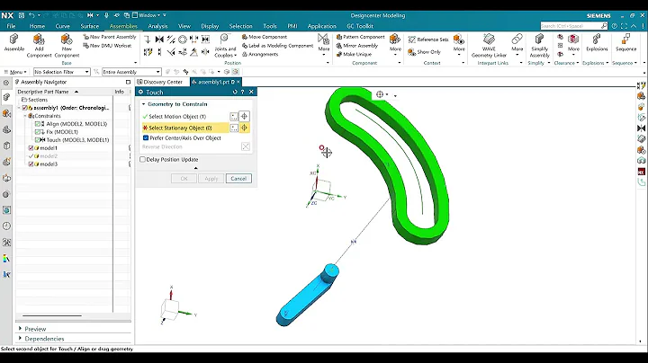 NX Assembly Constraints (Slot)