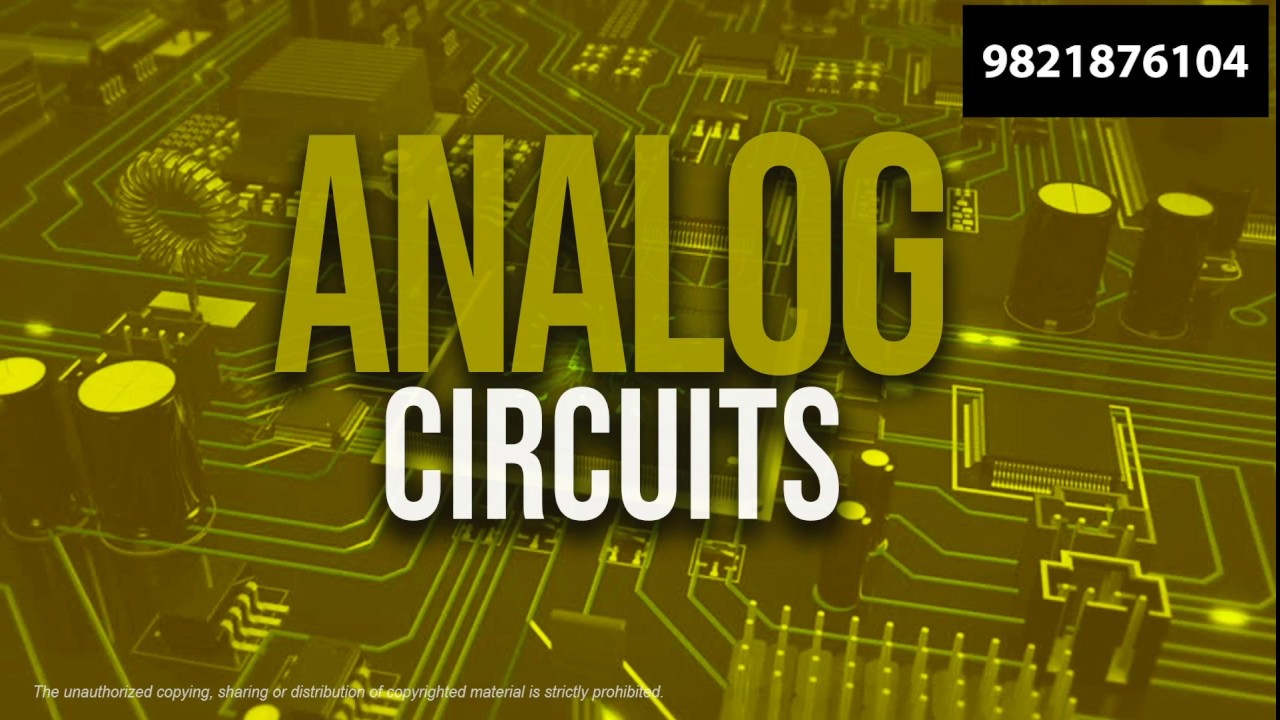 Analog Electronics 13 Introduction to Filters and Analysis of L filter
