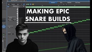 how to make snare pitch builds in Logic/Garageband for dummies