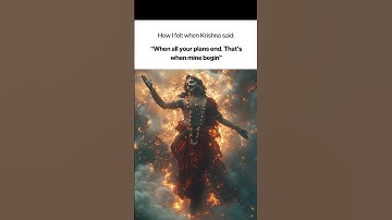 "When Your Plans Fail, Krishna