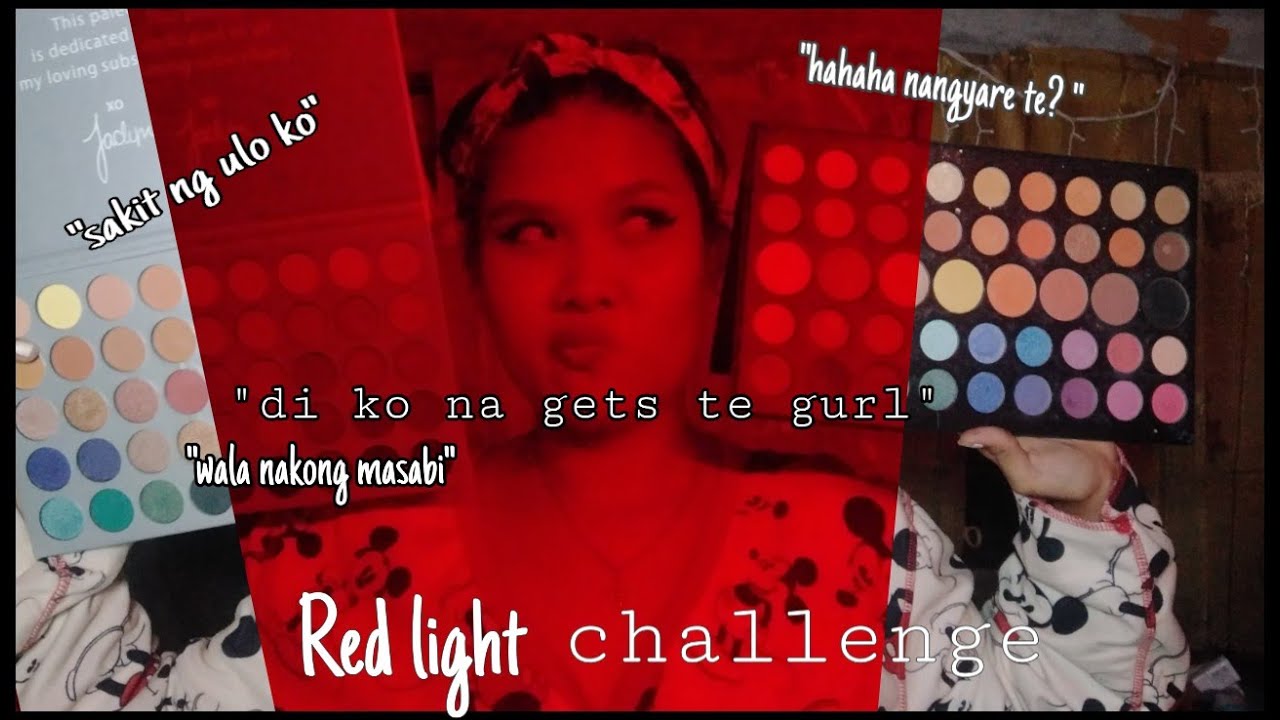 Red Led Light Make up Challenge (Unexpected look) YouTube