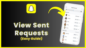How to See Sent Friend Request on Snapchat!