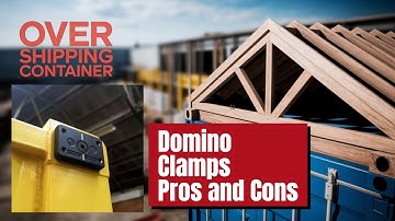 Shipping Container Roof Truss Attachment Made EASY with Domino Clamps!