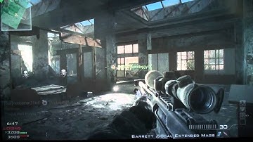 MW3: Barrett .50 Cal w/ Extended Mags (Gameplay/Commentary)