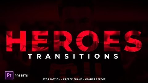 Freeze Frame Transitions Premiere Pro Presets
