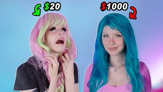 BFF tries ALL of my wigs tehe  (100+)