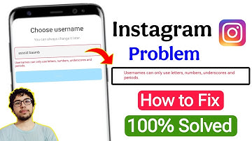 instagram username can only include letters numbers underscores and periods | username choose error