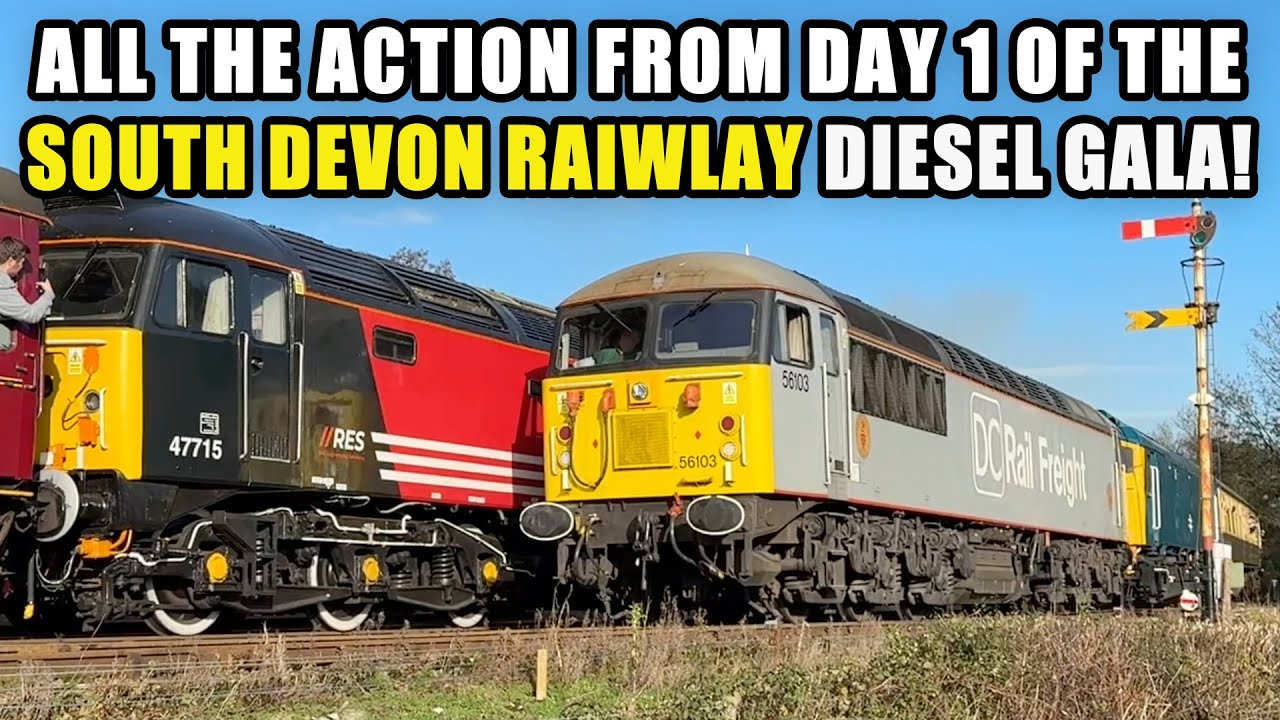 DCRail 56103 + 47715 and HOME FLEET star at the South Devon Railway AUTUMN DIESEL GALA! | 08.11.2025