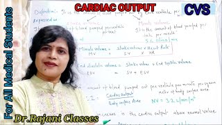 Cardiac Output Part 1 || Cardio Vascular  Physiology