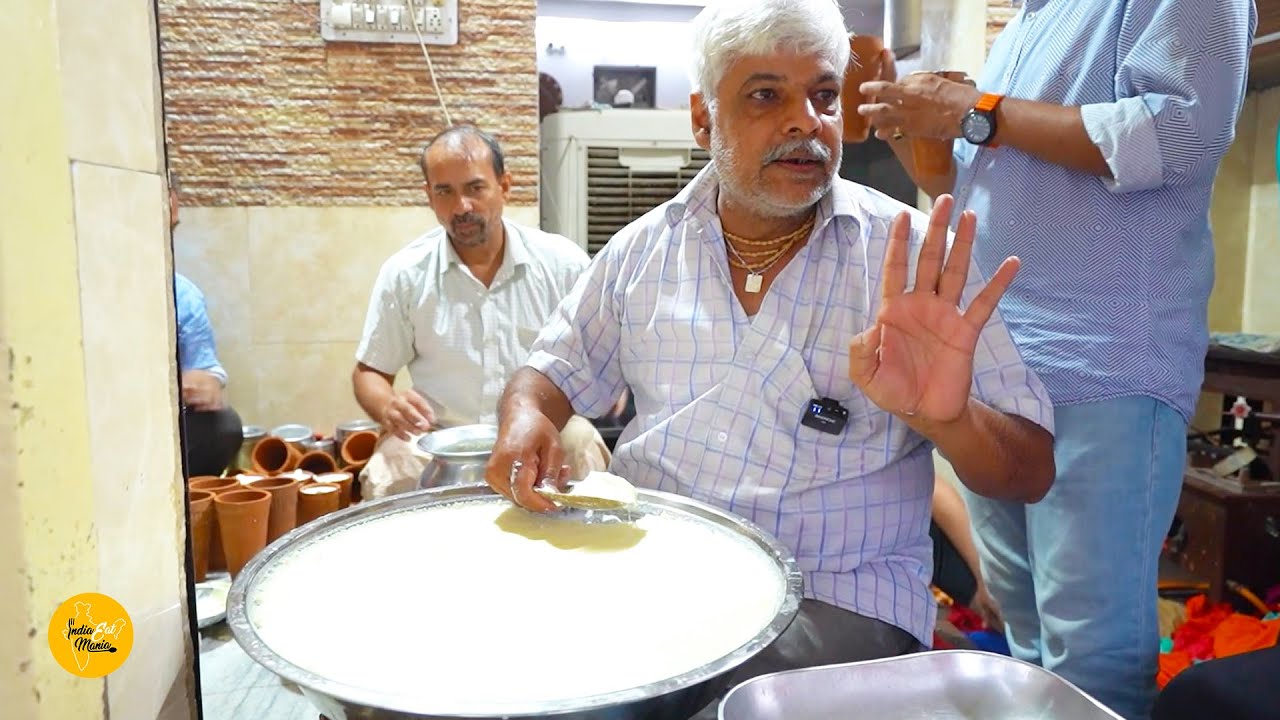 Most Famous Creamy Lassi At Lassi Wala l Jaipur Street Food | INDIA EAT MANIA