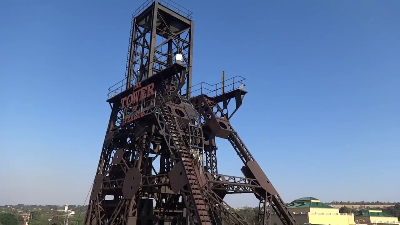 Oct. 027. Tower of Terror Gold Reef City Theme Park in Johannesburg