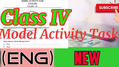 Class 4 ||Model Activity Task|| English|| Class four|| চতুর্থ শ্রেণির ইংরেজি টাস্ক|| english task||