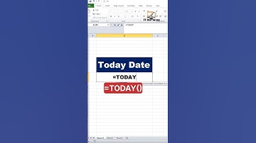 TODAY Function in Excel 🔥 | Excel for Fresher | #excel #exceltips #shorts @ITSoftwares