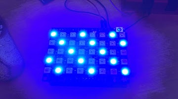 NeoPixels powered with a Hydra power supply.
