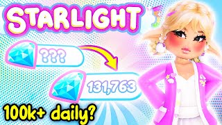 Get STARLIGHT set QUICKLY! 100k DAILY? | Royale High Roblox