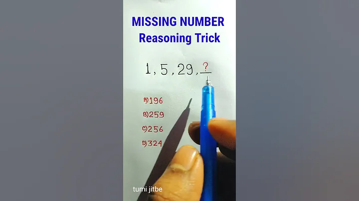 Reasoning Classes | Number Series | Missing Number| SSC CGL Reasoning Questions  in Hindi | #shorts