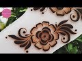 Simple flower design | Henna tutorials, classes and lessons by Devaky S Dharan