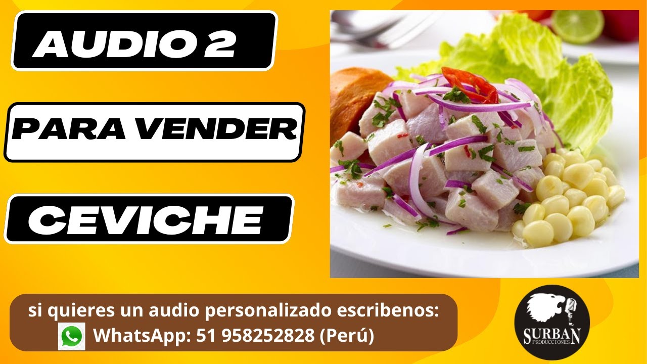 YouTube पर Audio 2 para vender Ceviche देखें