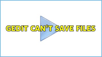 Ubuntu: Gedit can