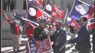 Митинг в поддержку флага штата Джорджия