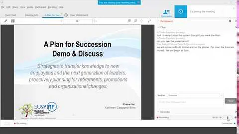 Demo & Discuss ~ A Plan for Succession