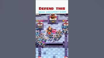 “Defend THIS for the Cheapest Elixir! 🤯🔥 #ClashRoyale”