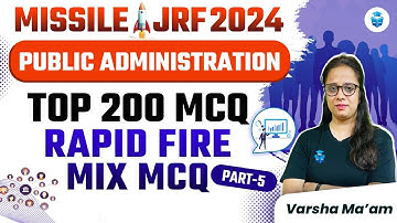 UGC NET Public Administration MCQs | Top 200 MCQs by Varsha Mam | UGC NET June 2024