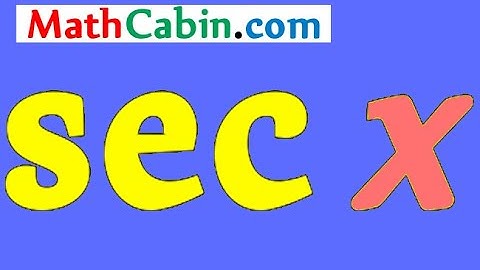 ∫ Antiderivative of Sec(X) problem ! ! ! ! !