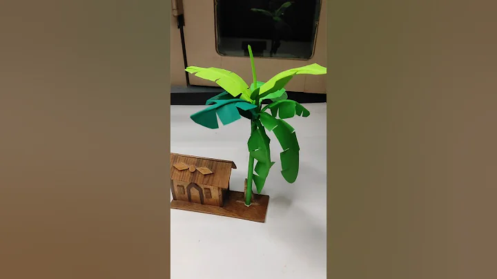 How to make miniature banana tree|| #shorts #papercraft