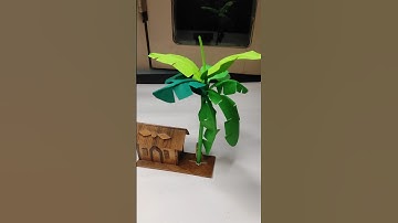How to make miniature banana tree|| #shorts #papercraft
