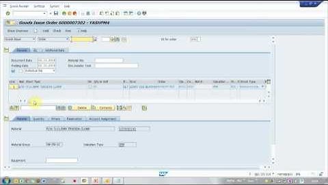 Material Consumption Procedure in SAP-PM