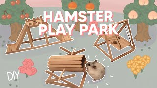Hamster Playground! DIY Popsicle Stick Swing, Slide and Seesaw (Yeehaw)
