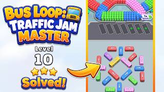 🚌 Bus Loop: Traffic Jam Master | Level 10 Walkthrough & Solution 🚦