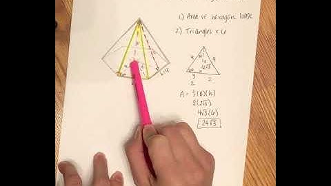 Surface Area of Hexagon Based Pyramid