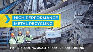 Metal recovery - How to increase the sorting quality and performance of sensor sorting machines