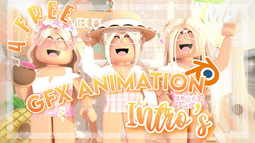 5 FREE gfx animated intro templates ~no text~ (Boys and girls) || Floraliiq ♡