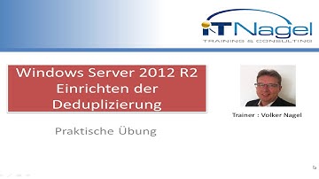 Windows Server 2012 R2 Deduplizierung Tutorial Deutsch