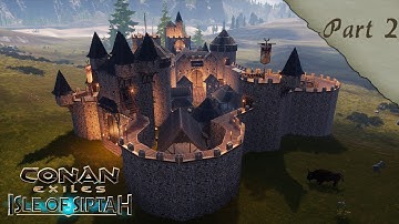 HOW TO BUILD A NEMEDIAN CITY PART 2 - KEEP AND TOWNHOUSES [SPEED BUILD] - CONAN EXILES